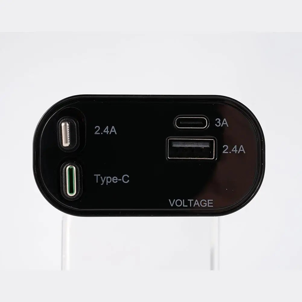 100W 4 IN 1 Retractable lighting Charger for car